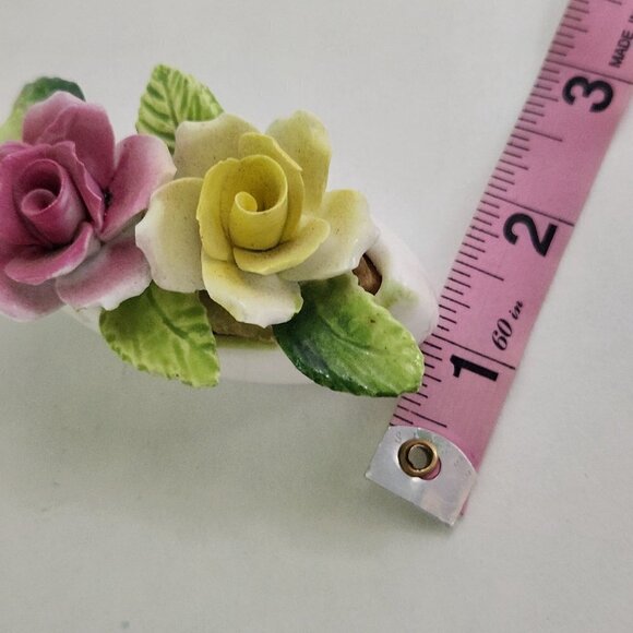 Royal Sutherland Rose Vintage Knick Knack Set Of 2 - Picture 3 of 5